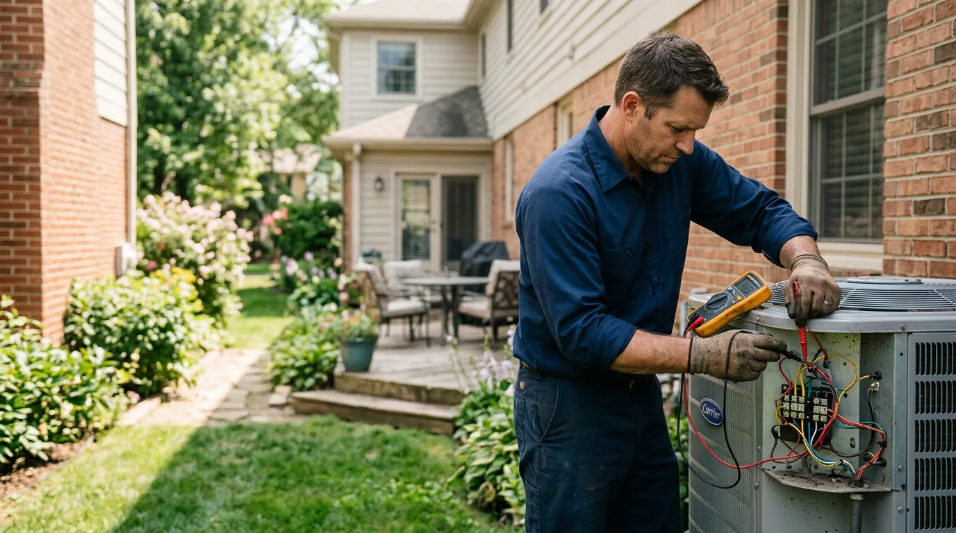HVAC technician working near Troy, VT